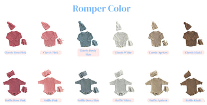 Personalised Embroidered Baby Romper Ruffle Set