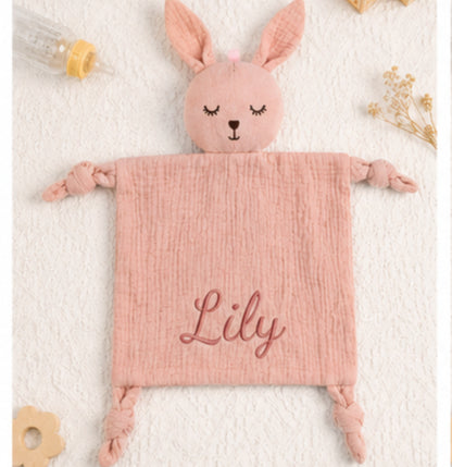 Personalised Cute Animal Children's Comfort Blanket - Multiple Designs