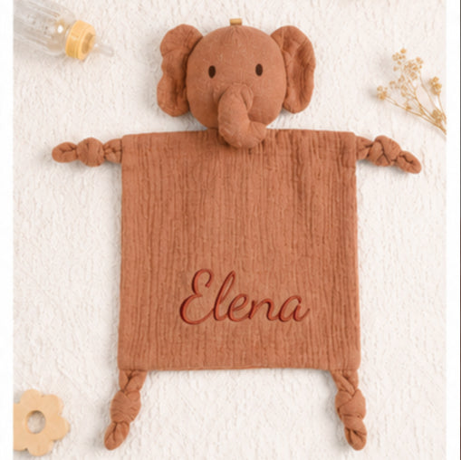 Personalised Cute Animal Children's Comfort Blanket - Multiple Designs