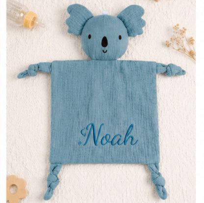 Personalised Cute Animal Children's Comfort Blanket - Multiple Designs
