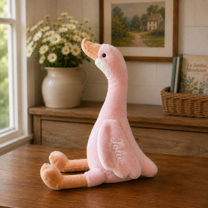 Personalised Plush Goose | Embroidered Name Baby & Kids Toy