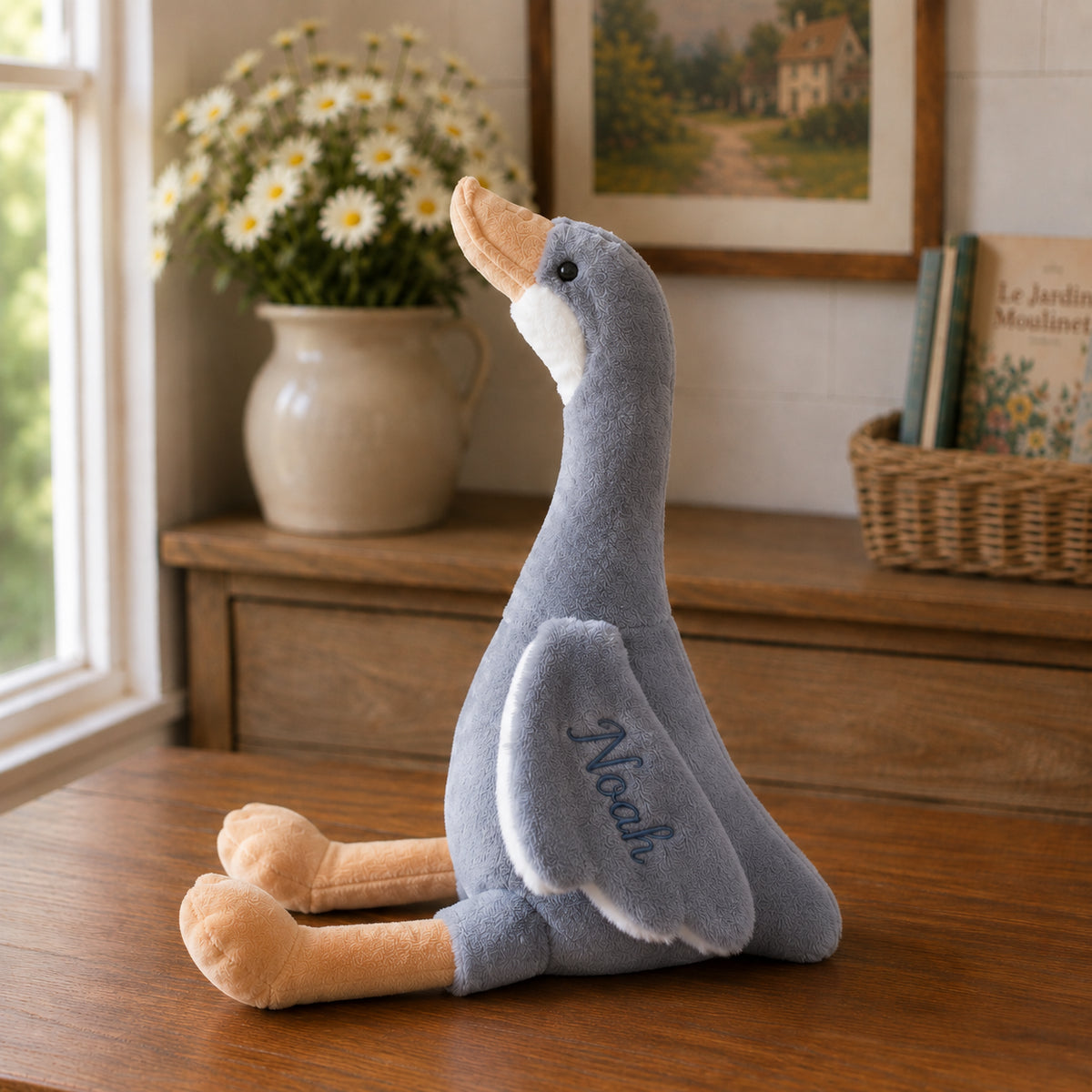 Personalised Plush Goose | Embroidered Name Baby & Kids Toy