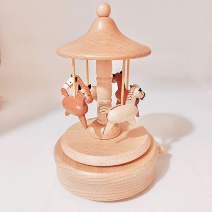 Horse Carousel Music Box