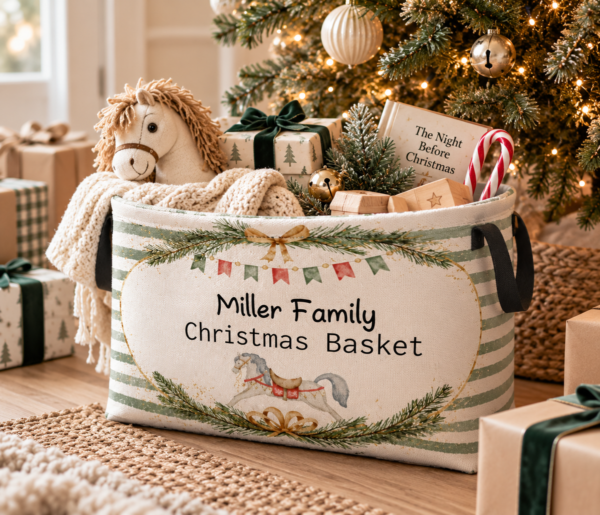 Personalised Christmas Storage Basket