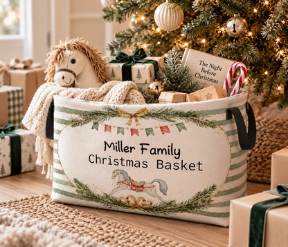 Personalised Christmas Storage Basket