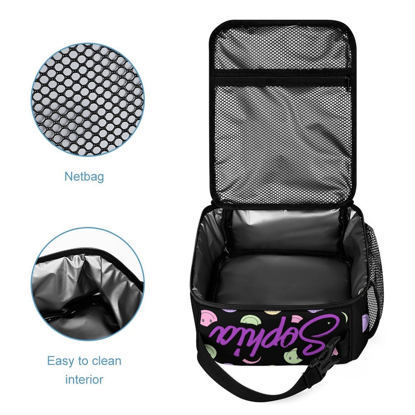 Back to School - Black Smiley Face