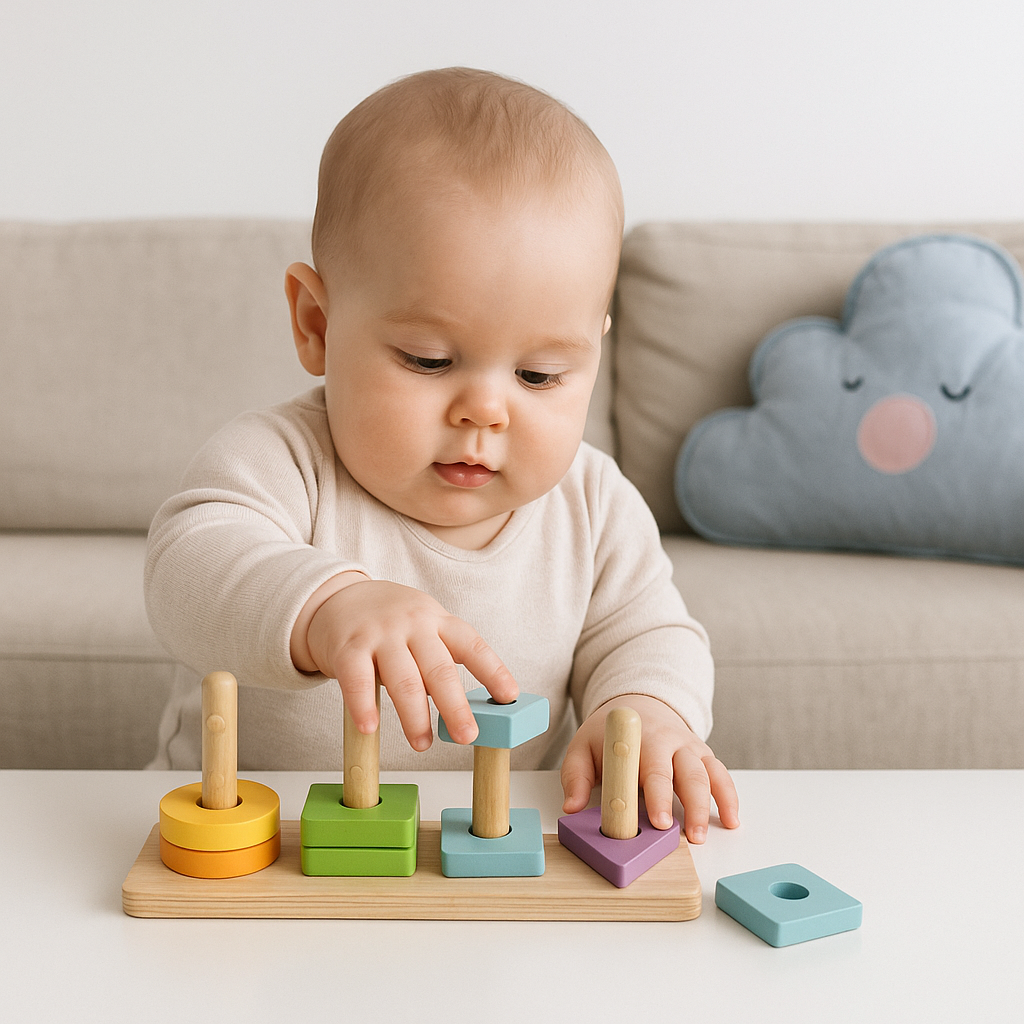 Wooden Montessori Educational Toy Box for Baby 25-36 Months