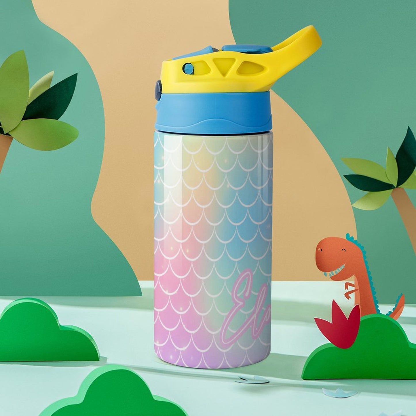Personalised Kids Water Bottle - Mermaid