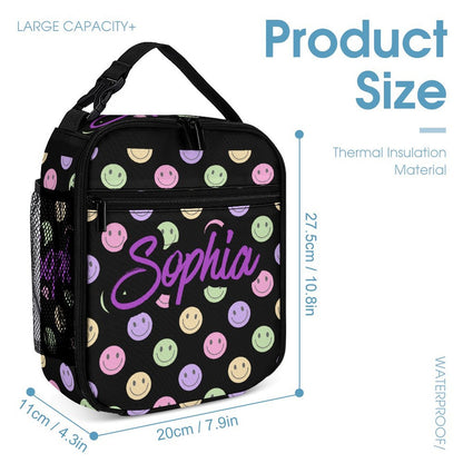 Back to School - Black Smiley Face