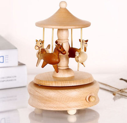 Horse Carousel Music Box