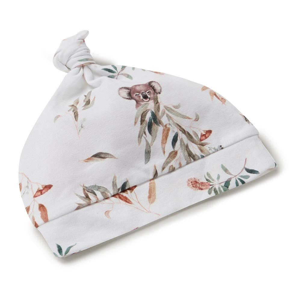 Koala Organic Jersey Wrap & Beanie Set