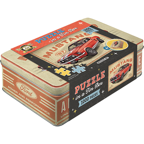 Ford Mustang 1967 GT Red 1000 Piece Jigsaw Puzzle