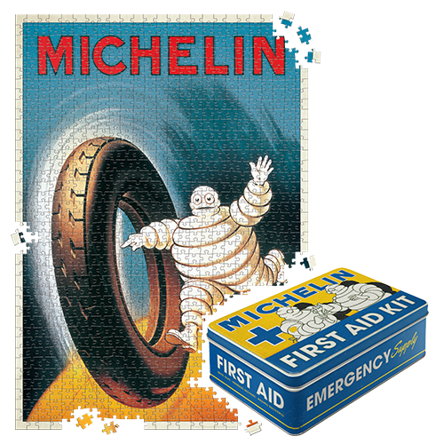 Michelin Vintage 1000 Piece Jigsaw Puzzle – Waving Bibendum