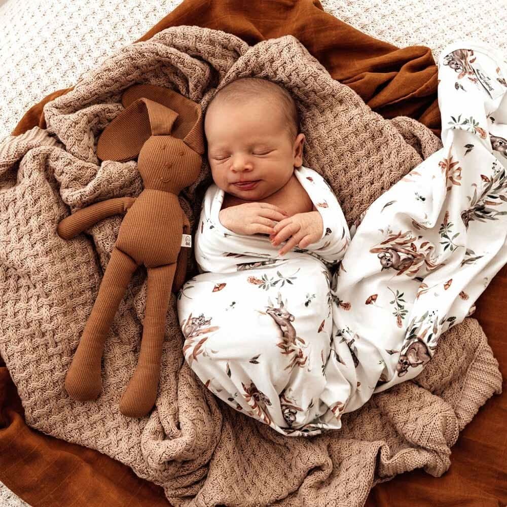 Koala Organic Jersey Wrap & Beanie Set