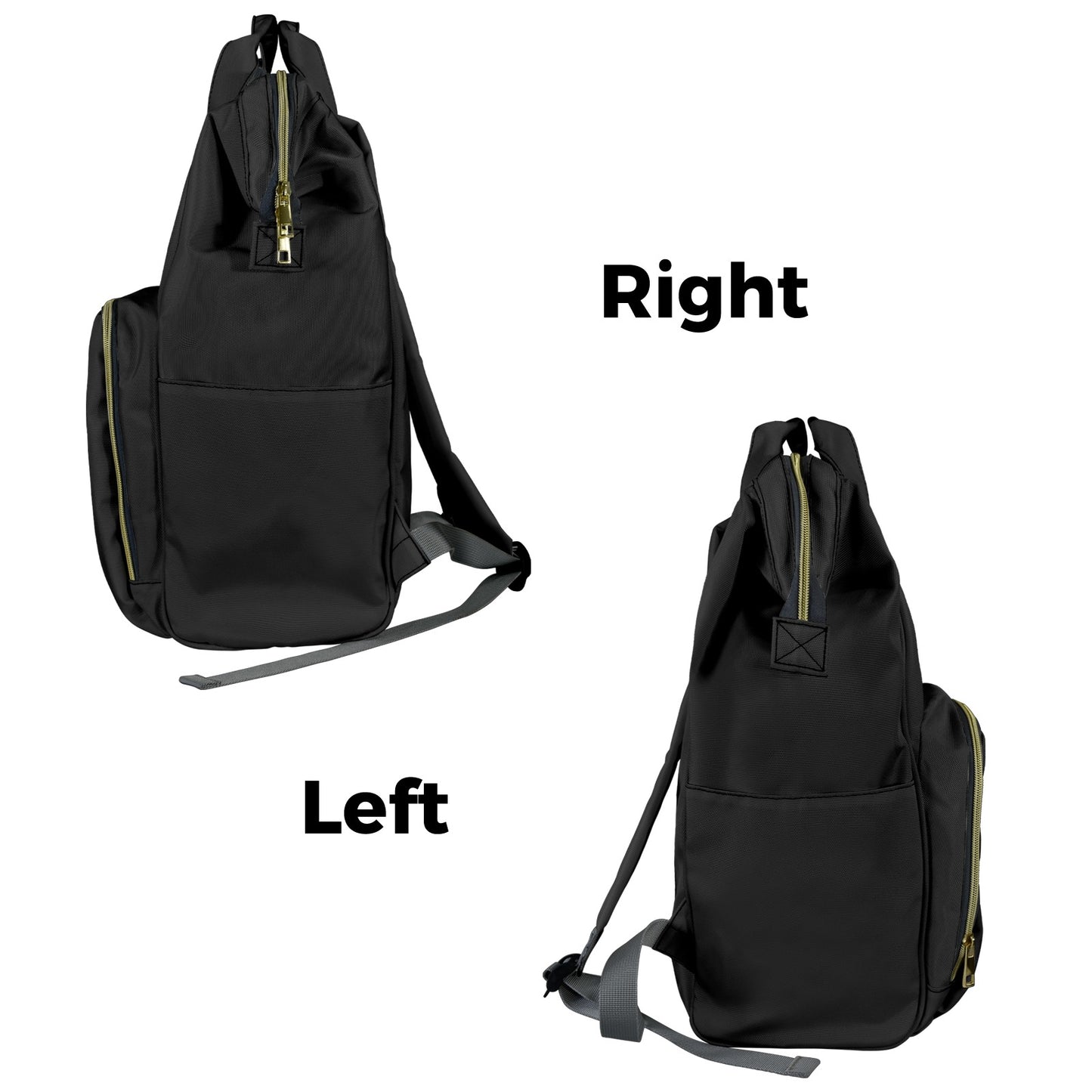 Personalised Diaper Bag - Black