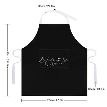 Personalised Apron with Pocket - Black