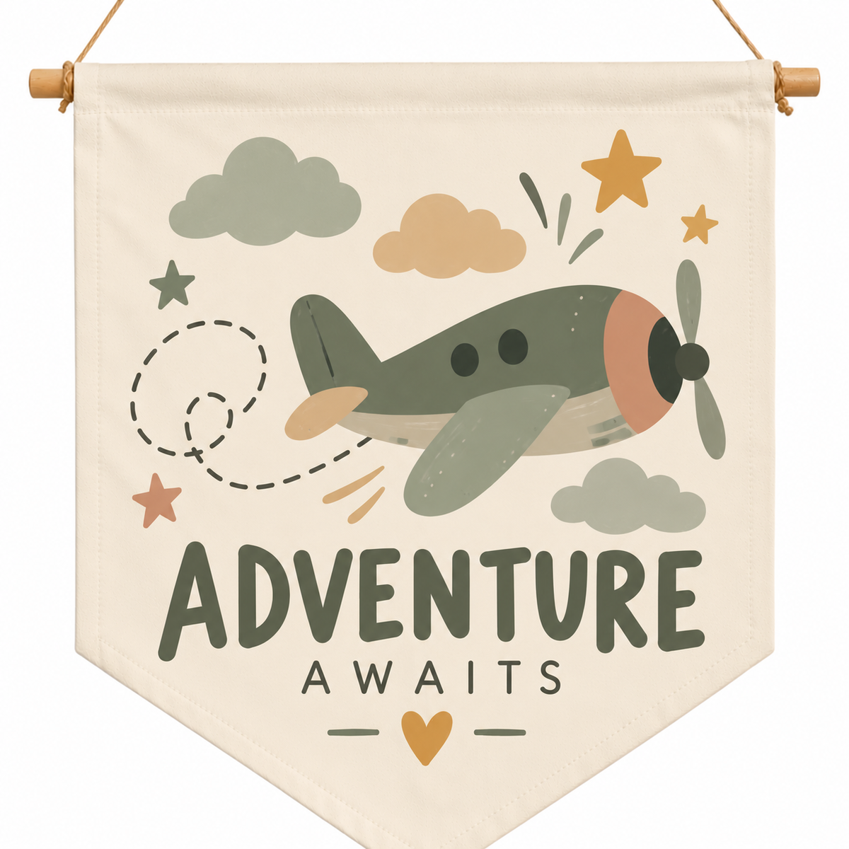 adventure awaits flag