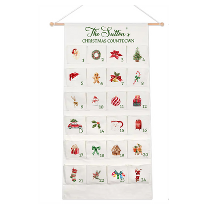 Personalised Large Christmas Advent Calendar - Christmas Classic