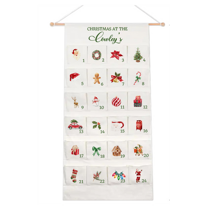 Personalised Large Christmas Advent Calendar - Christmas Classic