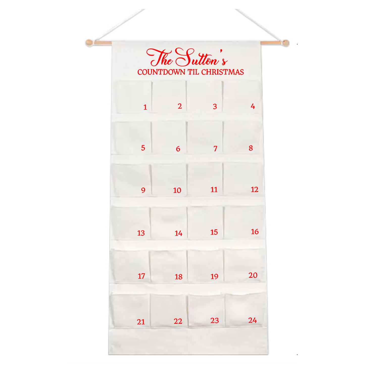 Personalised Large Christmas Advent Calendar - CLASSIC