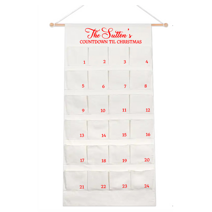 Personalised Large Christmas Advent Calendar - CLASSIC