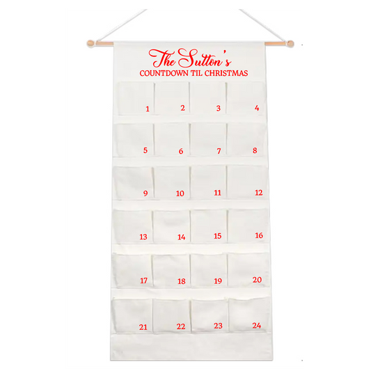 Personalised Large Christmas Advent Calendar - CLASSIC