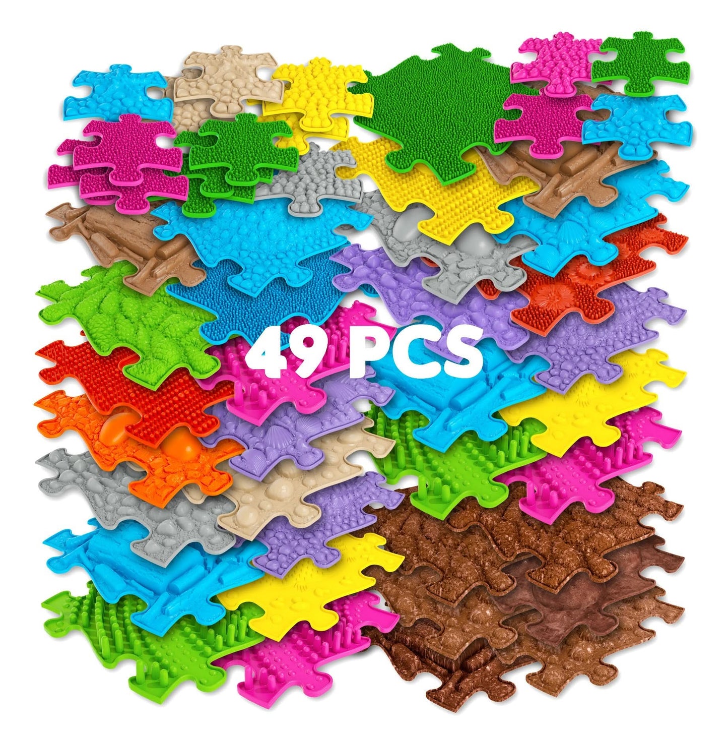 Muffik Diamond Sensory Play Mats Set