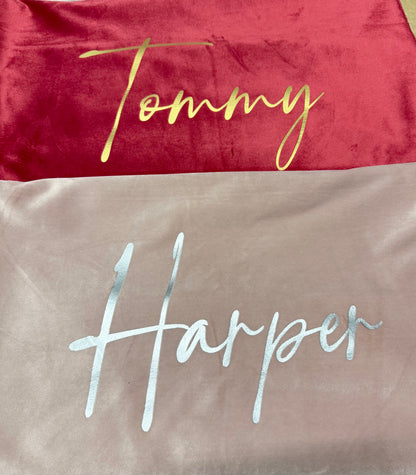 Personalised Velvet Santa Sack - Multiple Colours