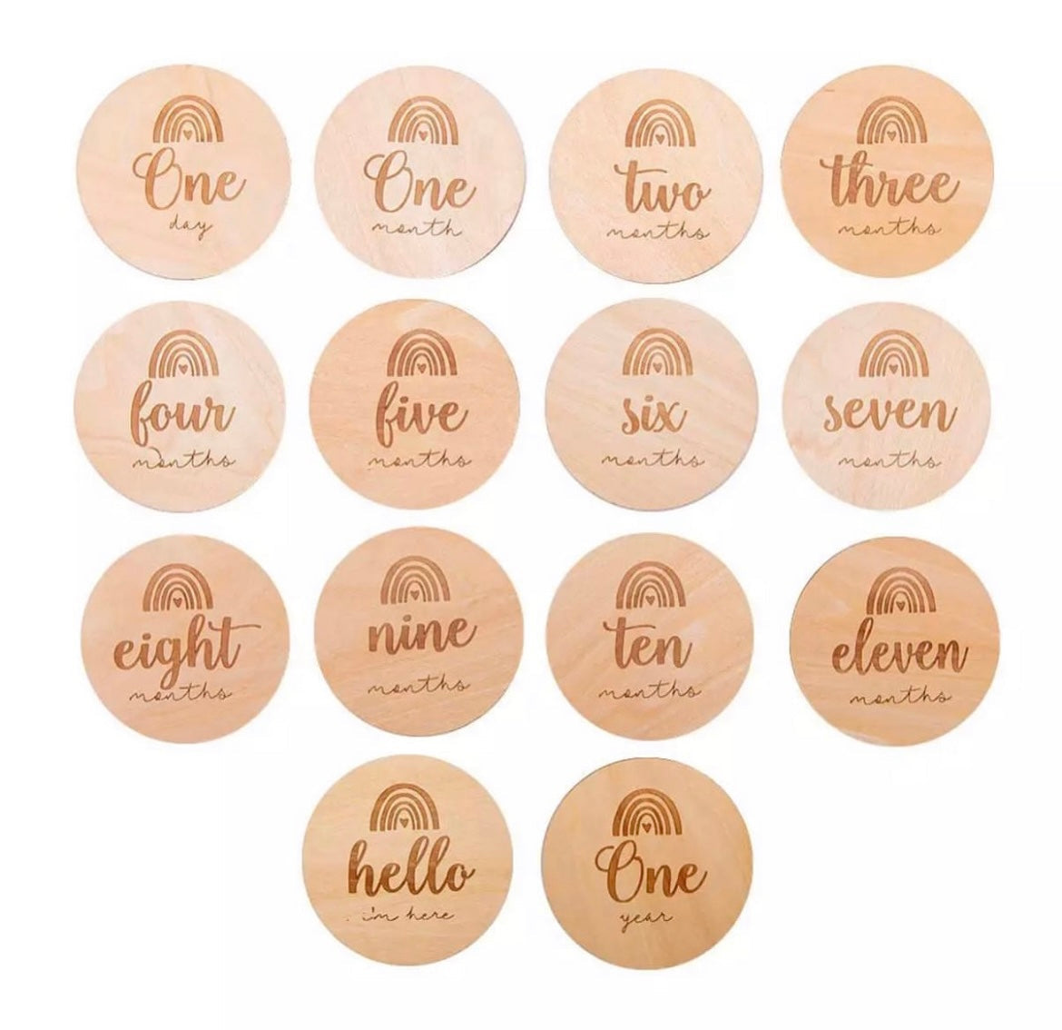Baby Milestone Discs - Set of 14