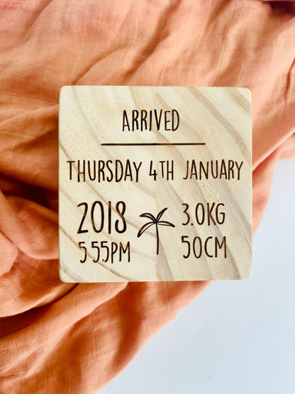 Personalised Wooden Boho Blocks