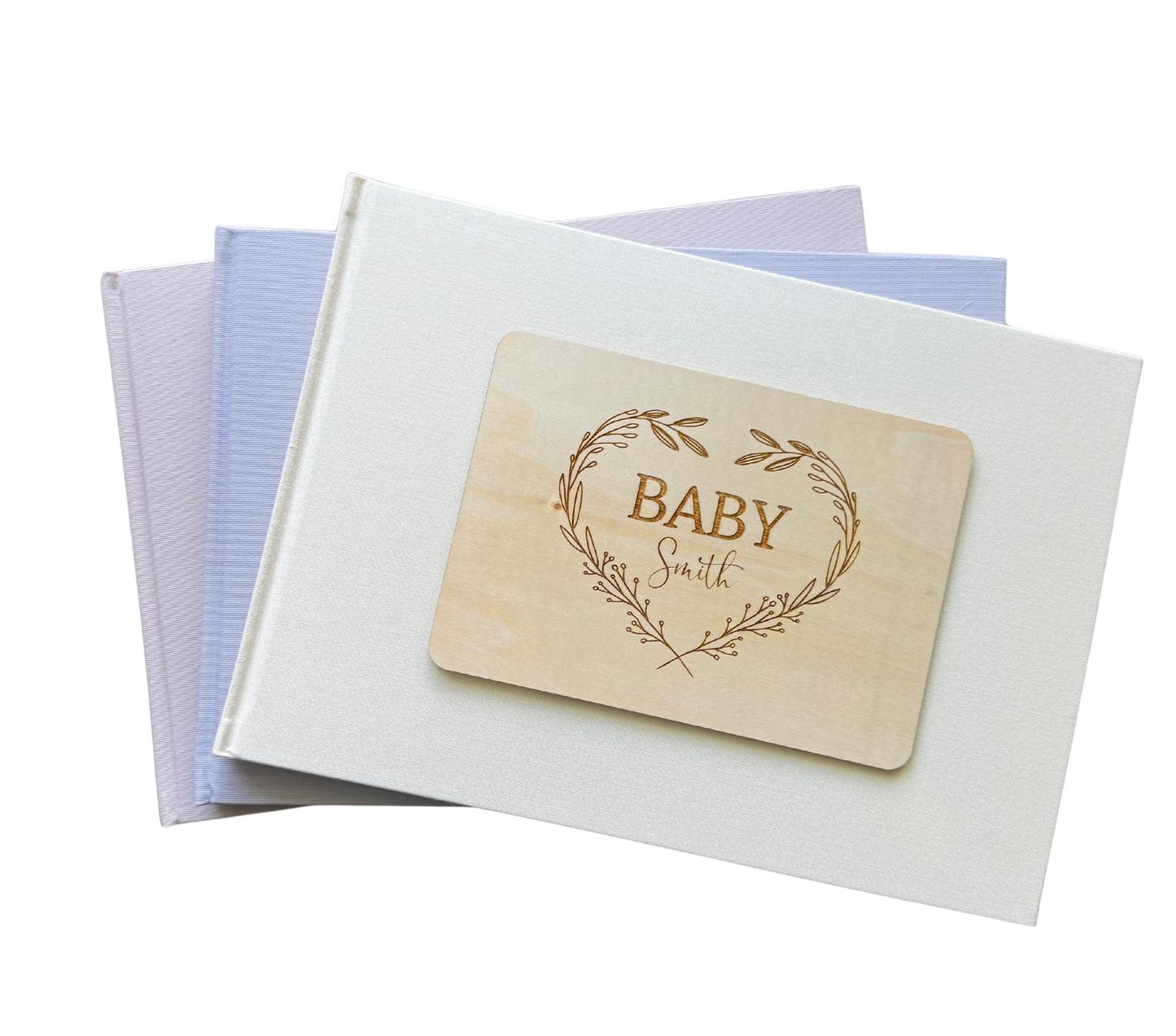 Personalised Scrapbook - Wooden Heart