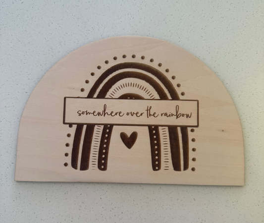somewhere over the rainbow sign
