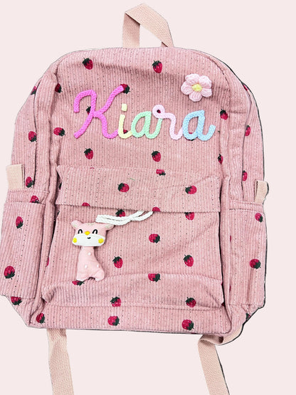Personalised Embroidered Kids Backpack and Lunch Bag Set