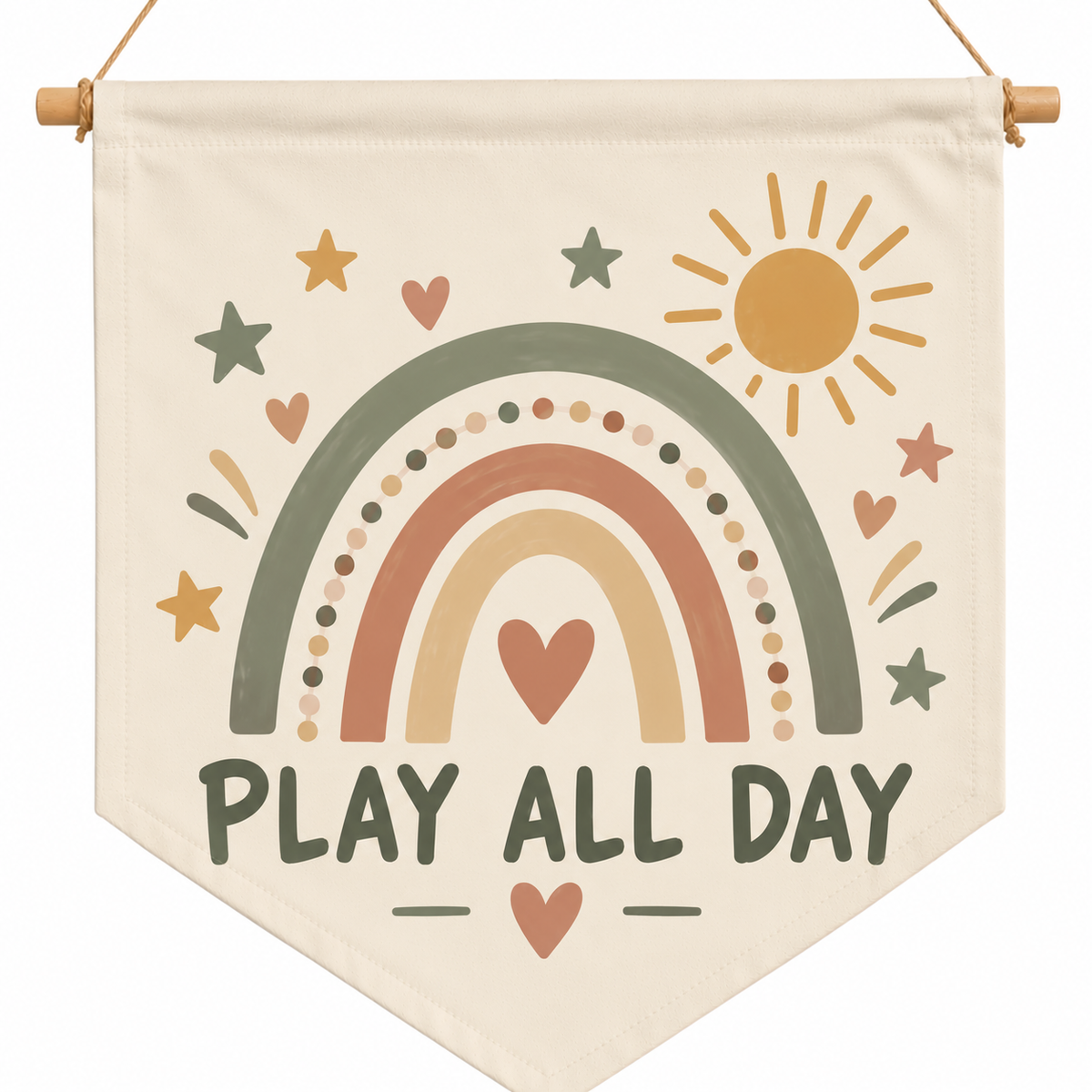play all day rainbow flag