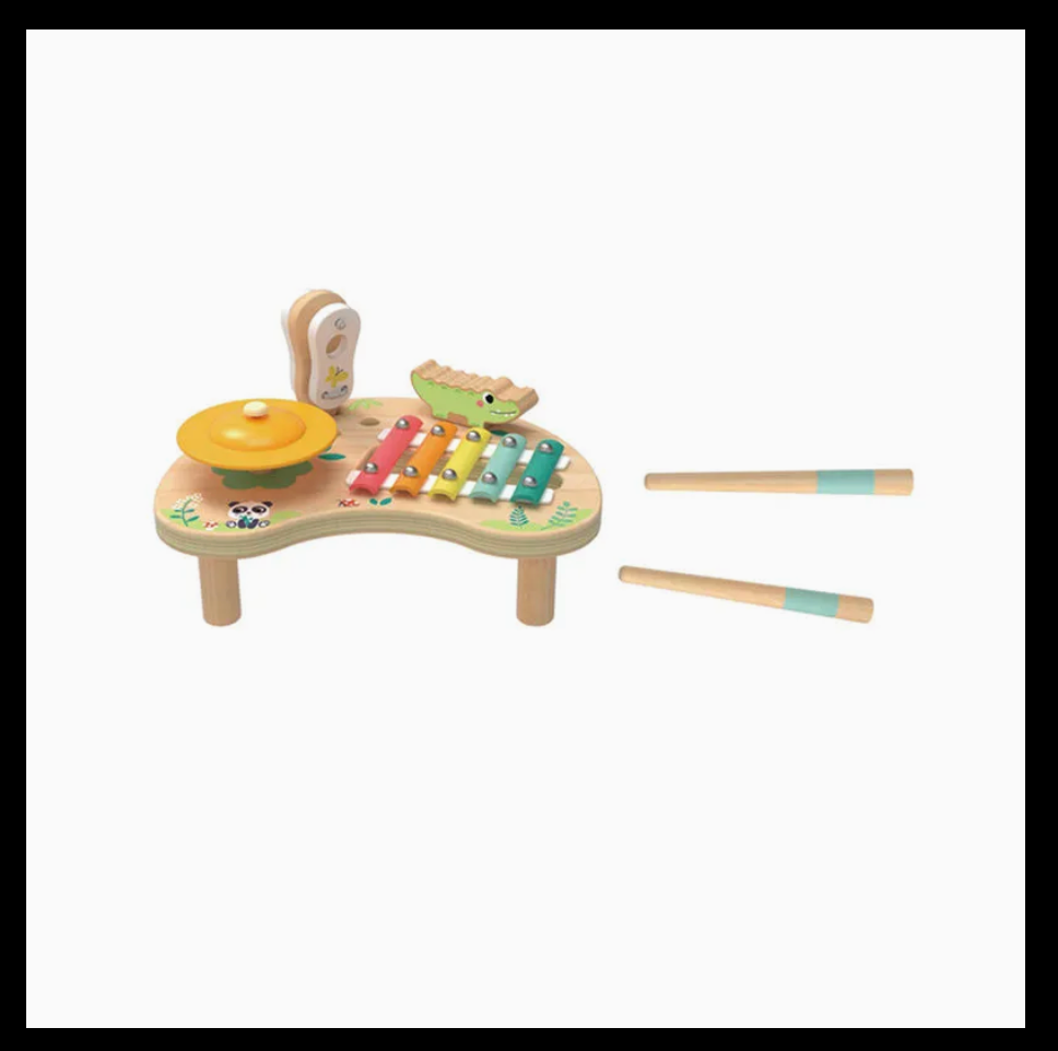 Wooden Musical Instruments Set – 6-in-1 Kids' Music Center