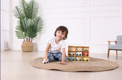 Wooden Transportation & Street Sign Set | Montessori Learning Toy for Toddlers