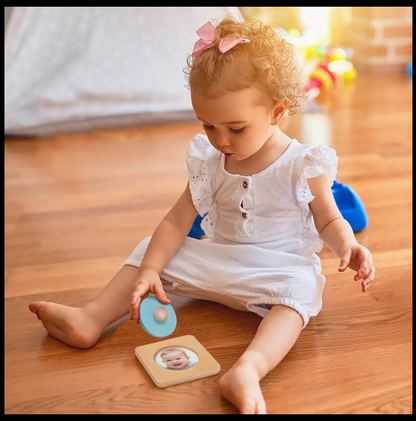 Wooden Montessori Educational Toy Box for Baby 7-12 Months