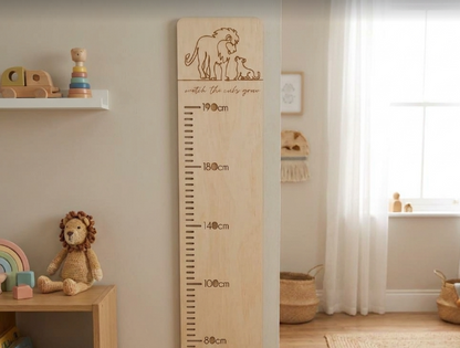 Personalised Growth Chart - Lion Cub