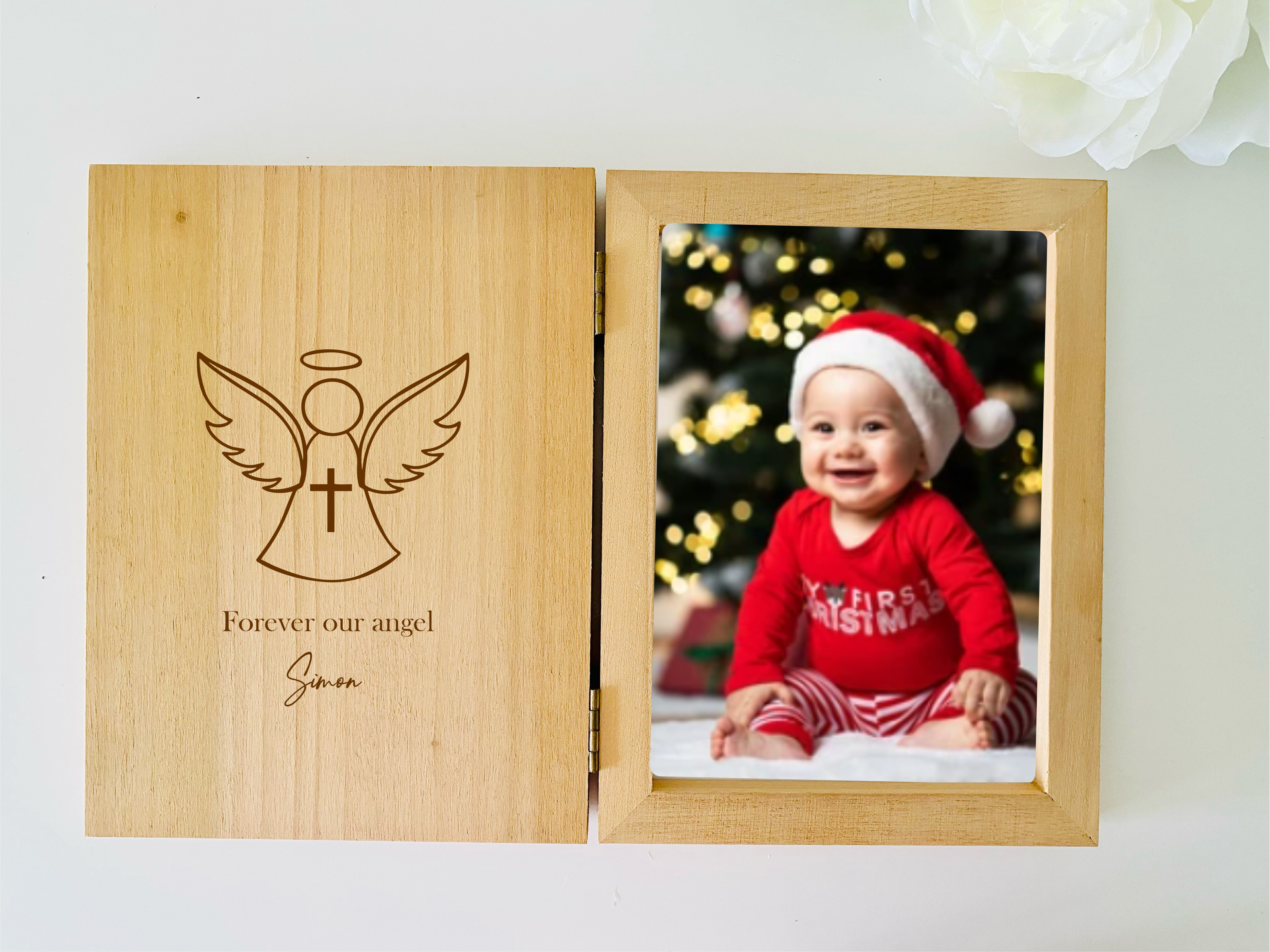 Personalised Wooden Photo Frame - Heart - Timber – Tinker Gifts