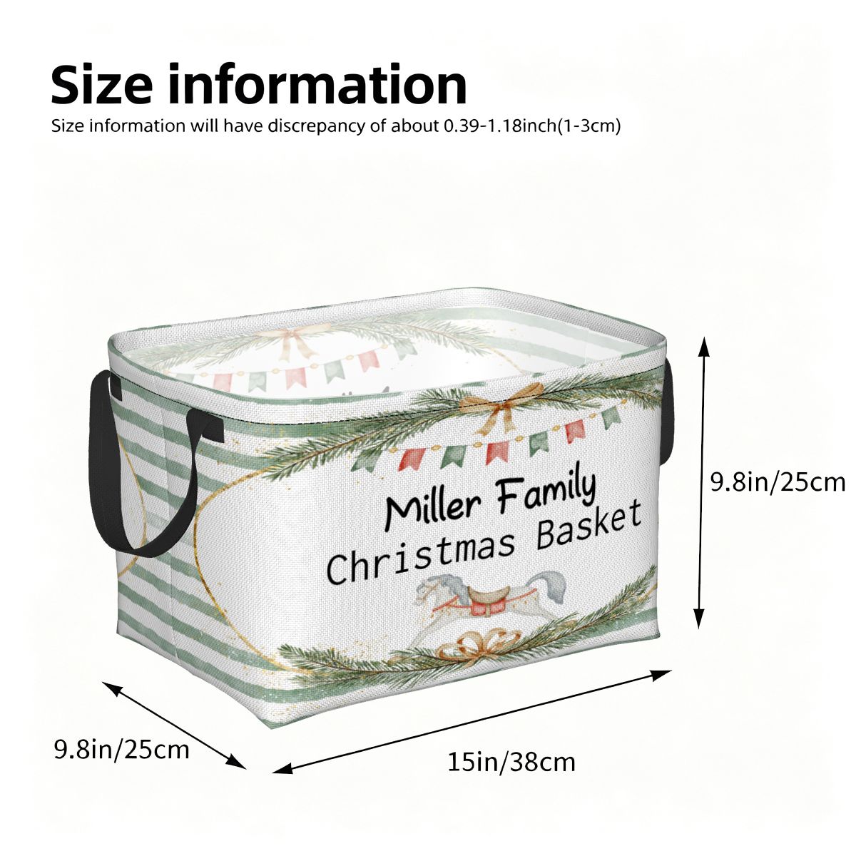Personalised Christmas Storage Basket