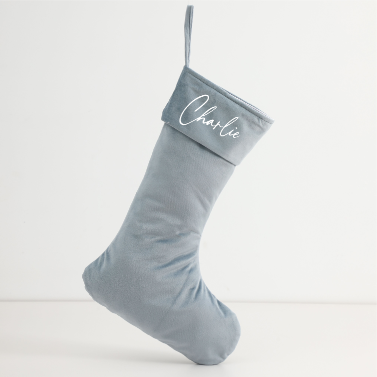 Personalised Velvet Stockings - Multiple Colours