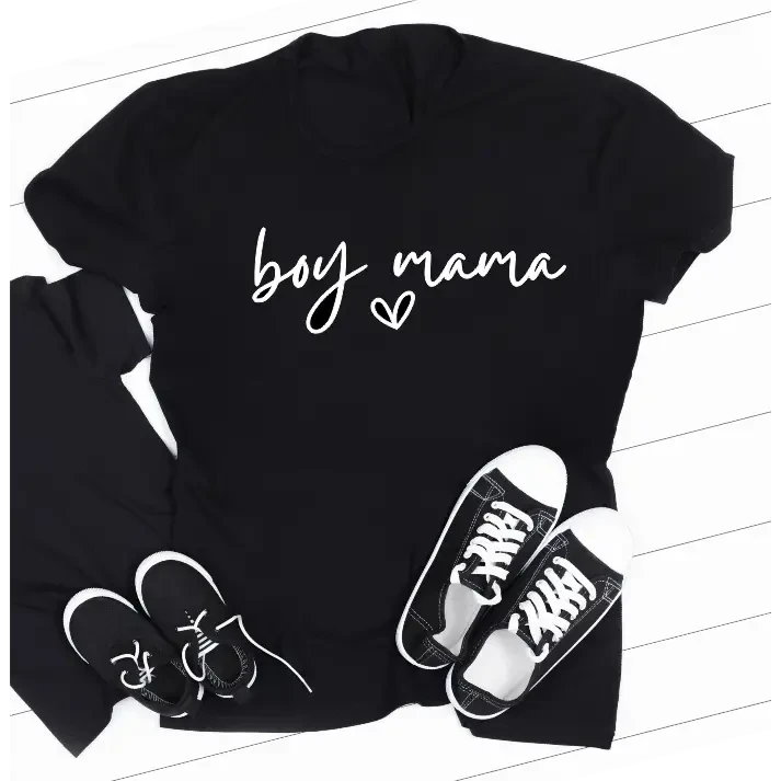 boy mama BLACK T-shirt - Size XS