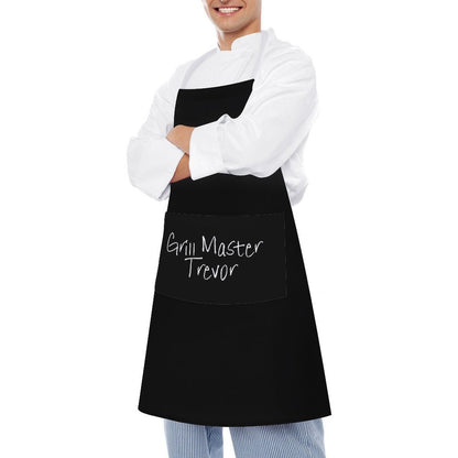 Personalised Apron with Pocket - Grill Master
