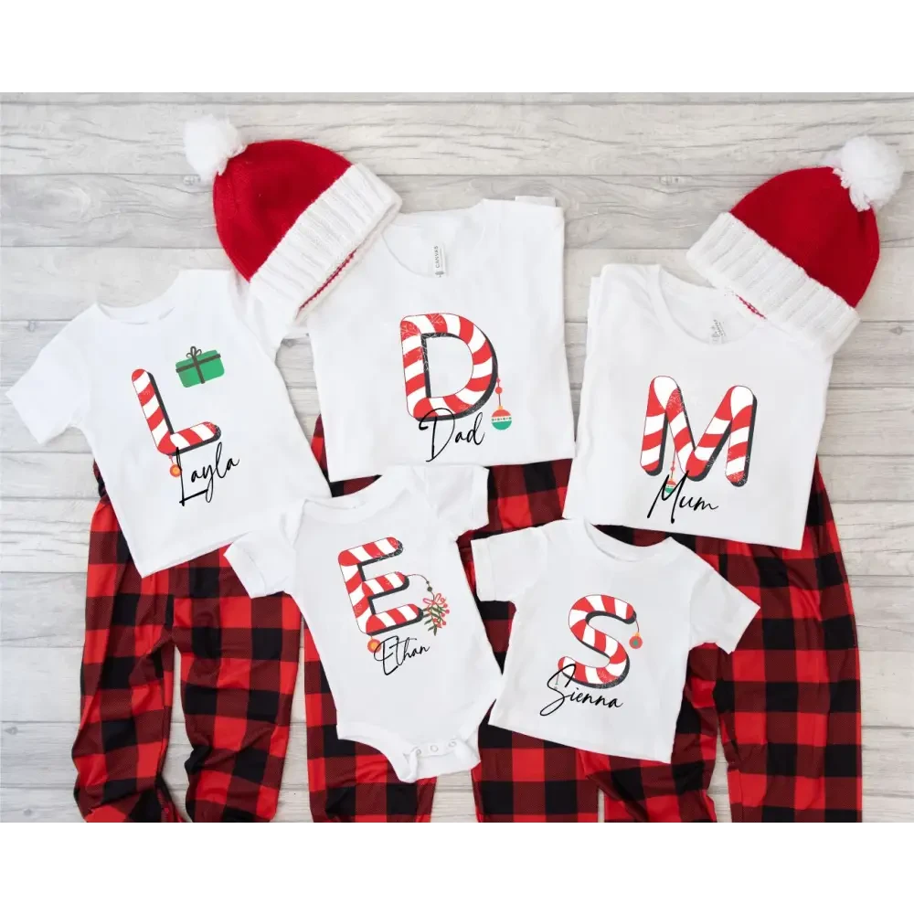 Christmas T-Shirt - Candy Cane Christmas Decorations - Timber Tinkers