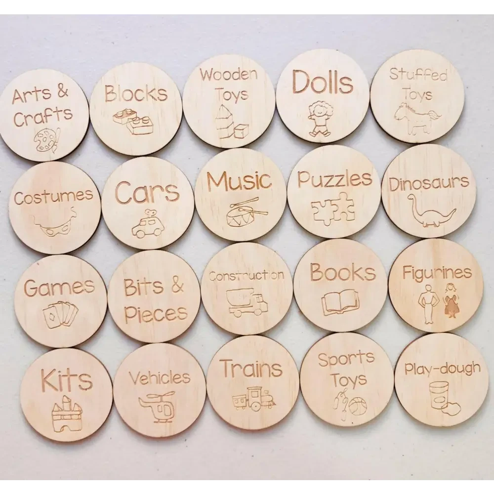 Clutterbug Toy Labels Custom Toy Storage Labels - Timber Tinkers – Tinker Gifts