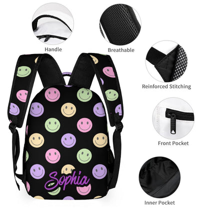 Back to School - Black Smiley Face