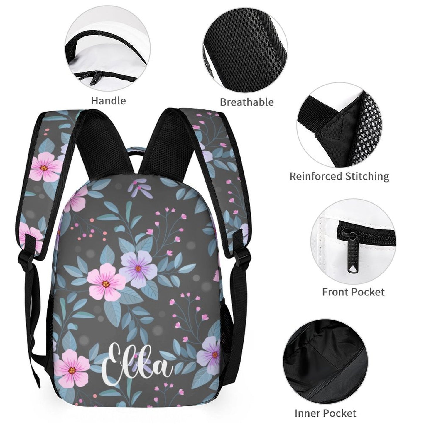 Back to School - Black Floral