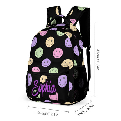 Back to School - Black Smiley Face