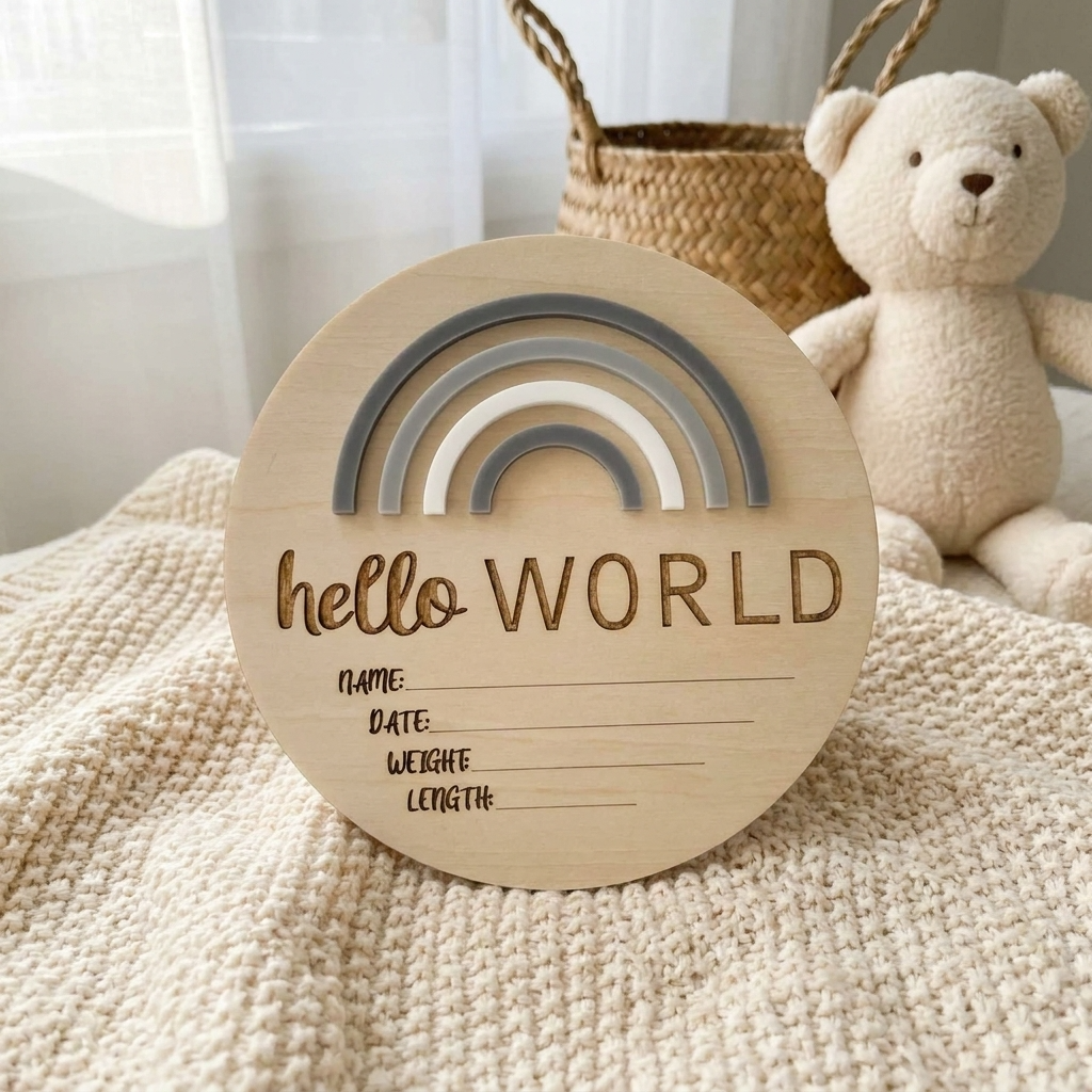 Hello World Rainbow Greys