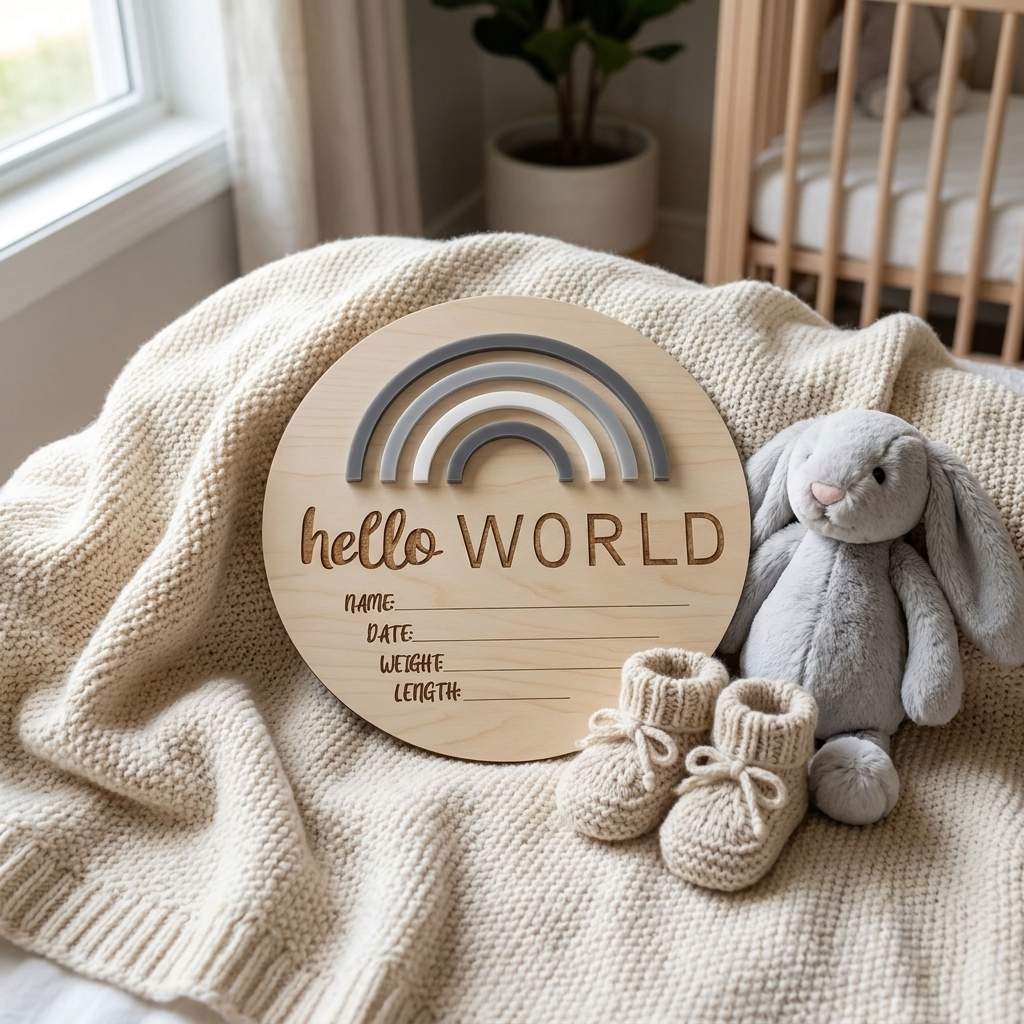 Hello World Rainbow Greys